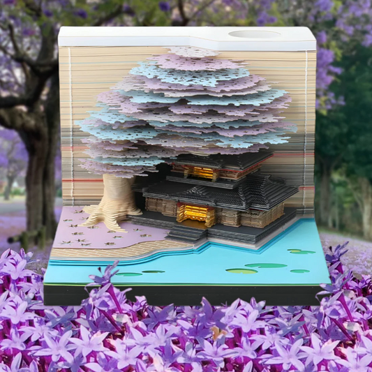 Karomi® 3D Purple Tree Temple (With Light)