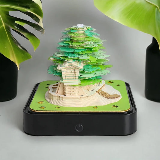 Karomi® 3D Green Tree (With Light & Calendar 2024)